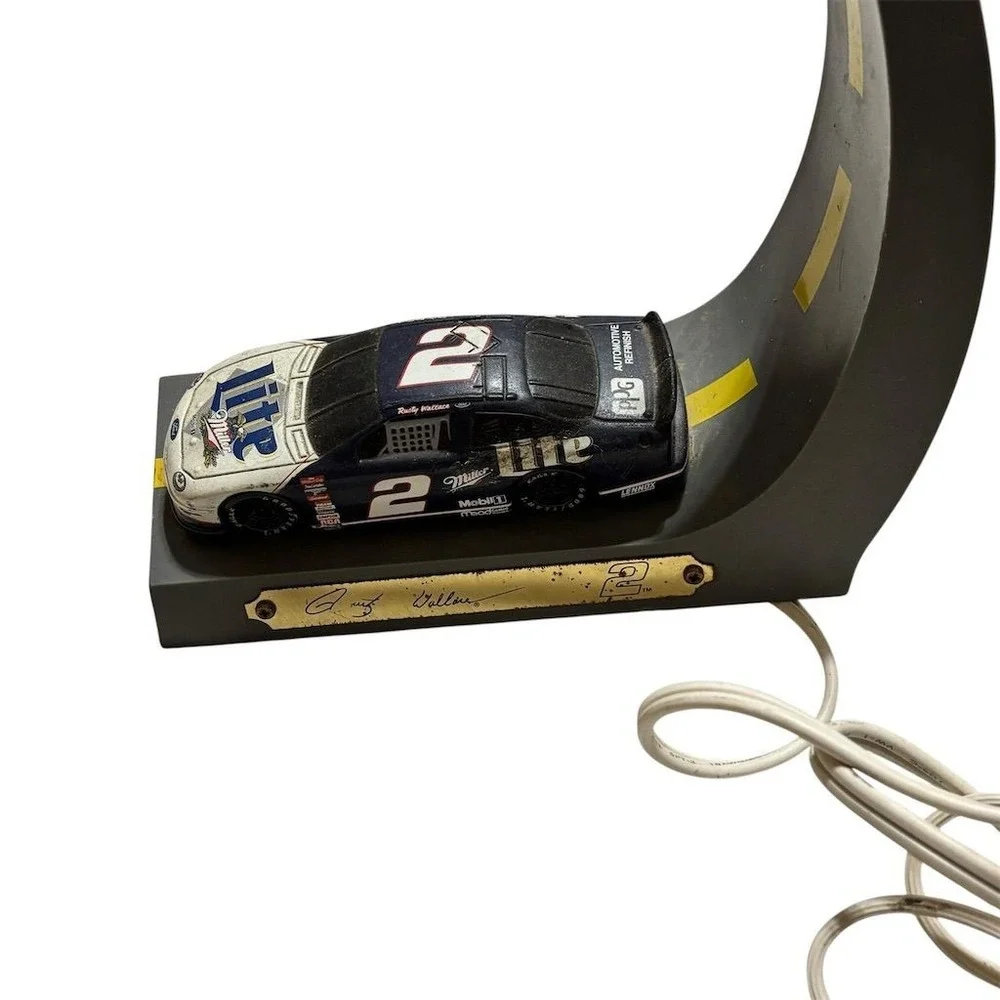 Vintage Rusty Wallace #2 NASCAR Diecast Lamp‎ Light
